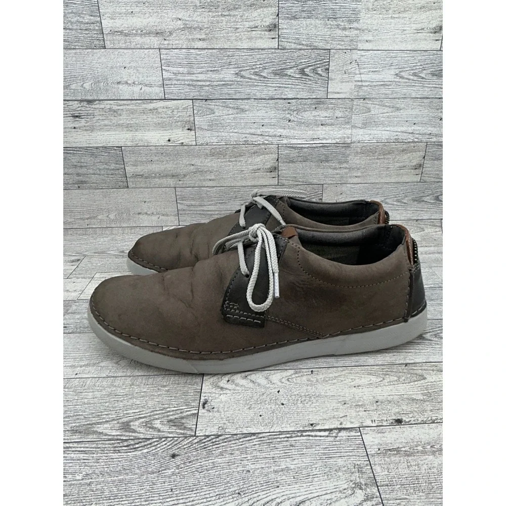Clarks Collection Men Sz 11M Brown Leather Lace Up Shoes 261646447100